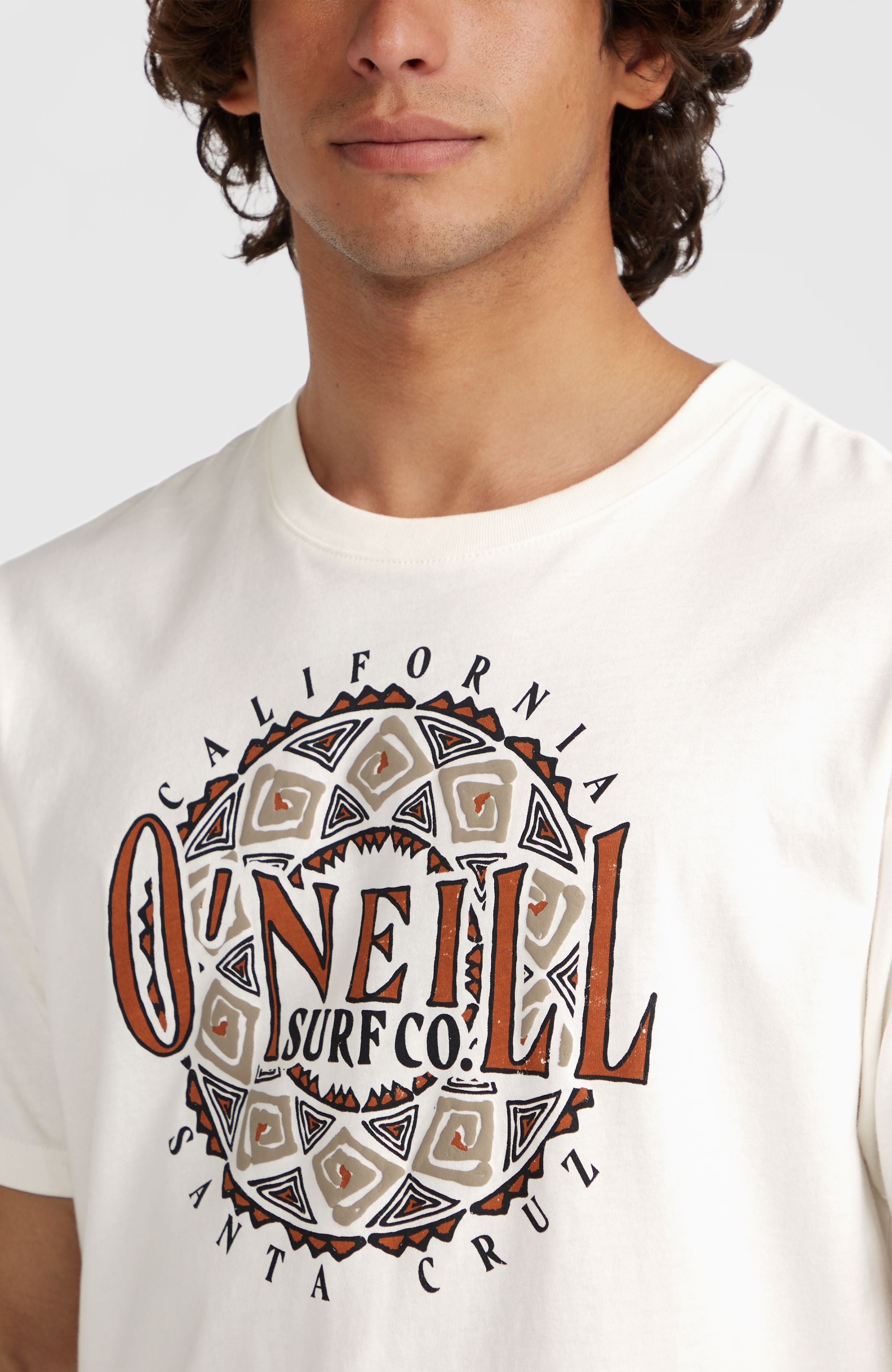 Ikat Graphic T-Shirt Men - Snow White