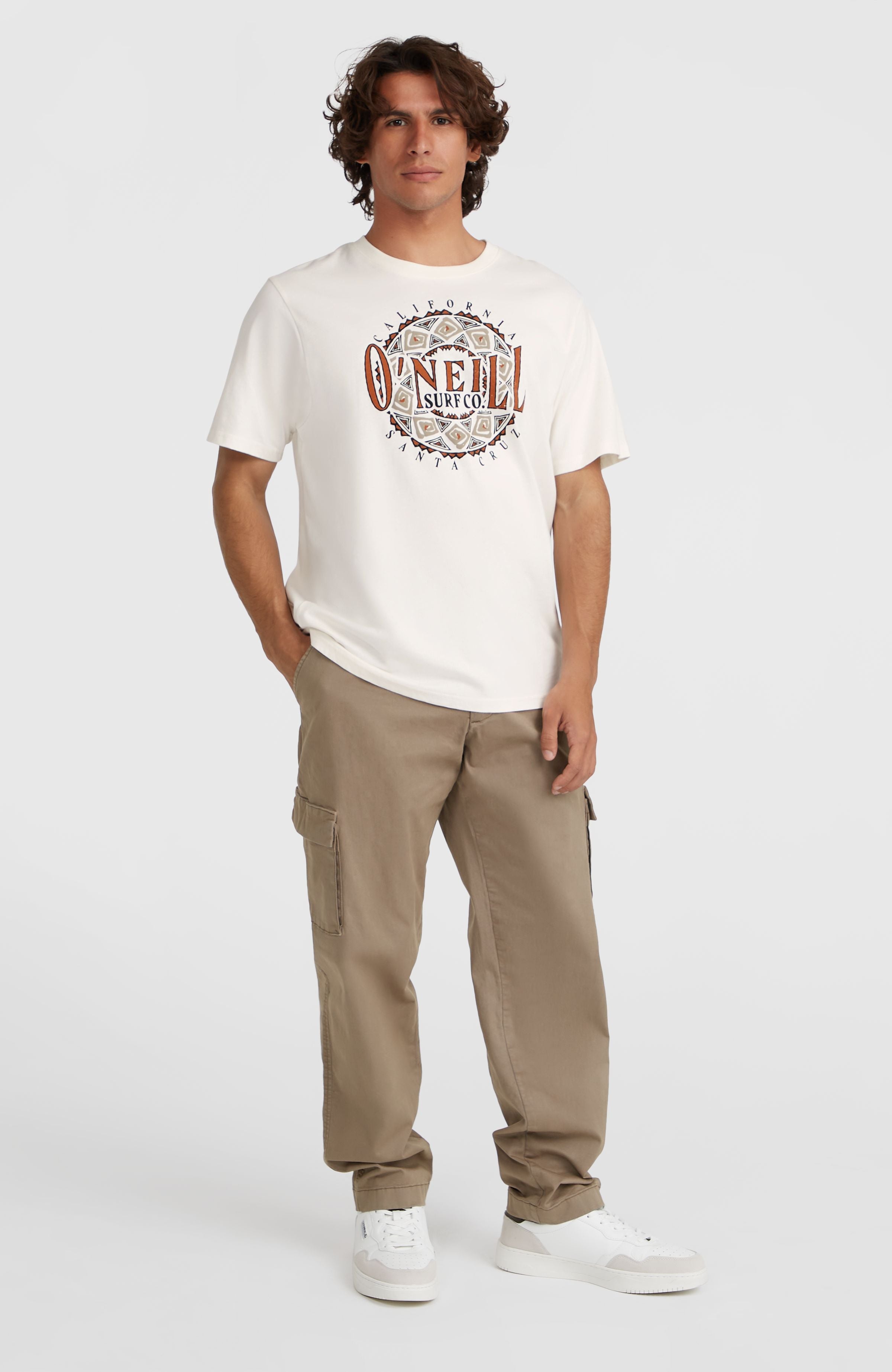 Ikat Graphic T-Shirt Men - Snow White