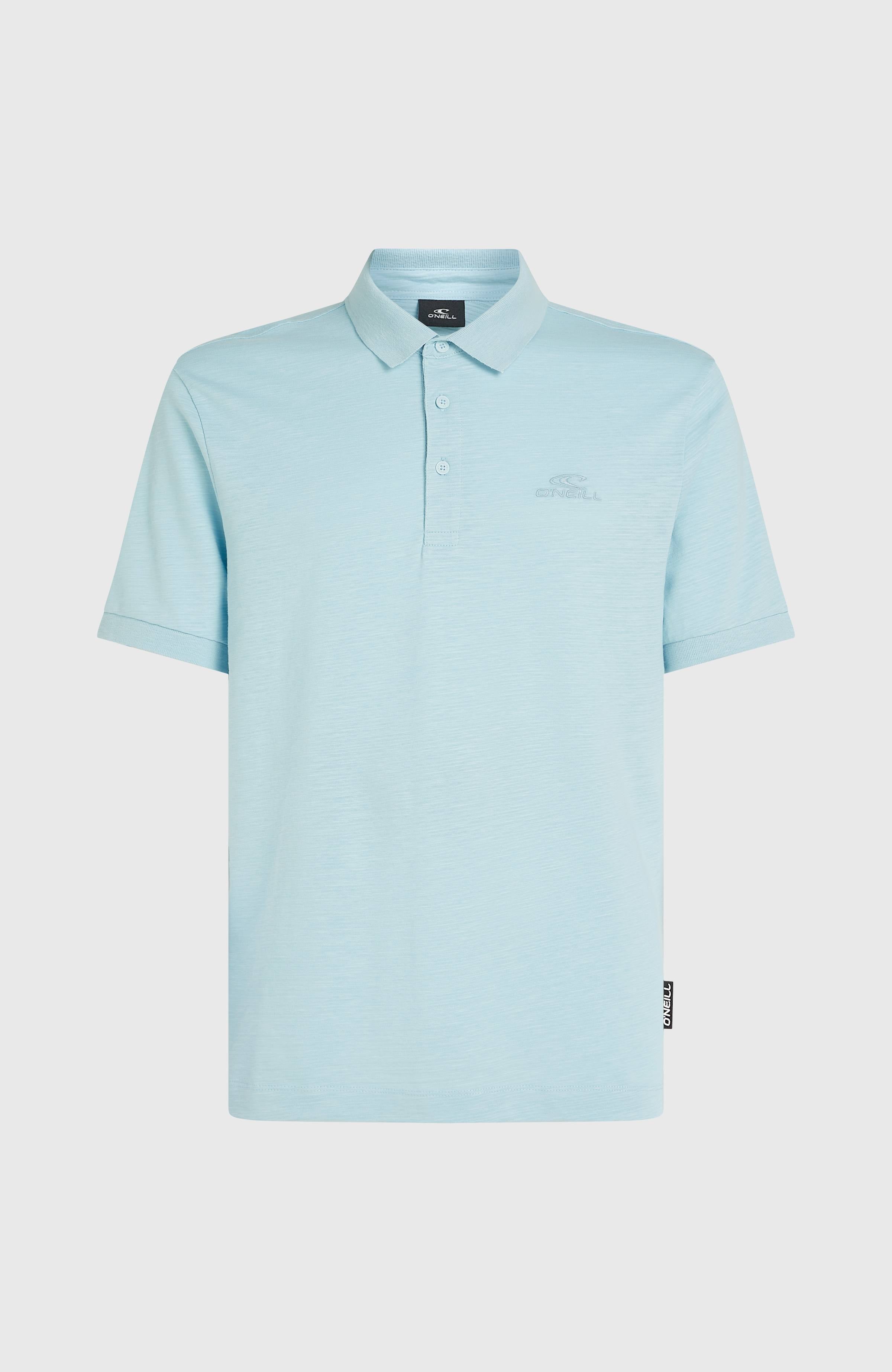 Slub Small Logo Polo Men - Morning Glory