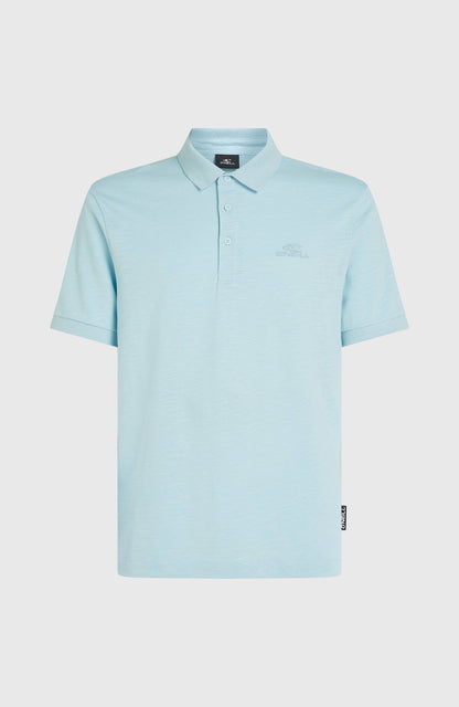 Slub Small Logo Polo Men - Morning Glory