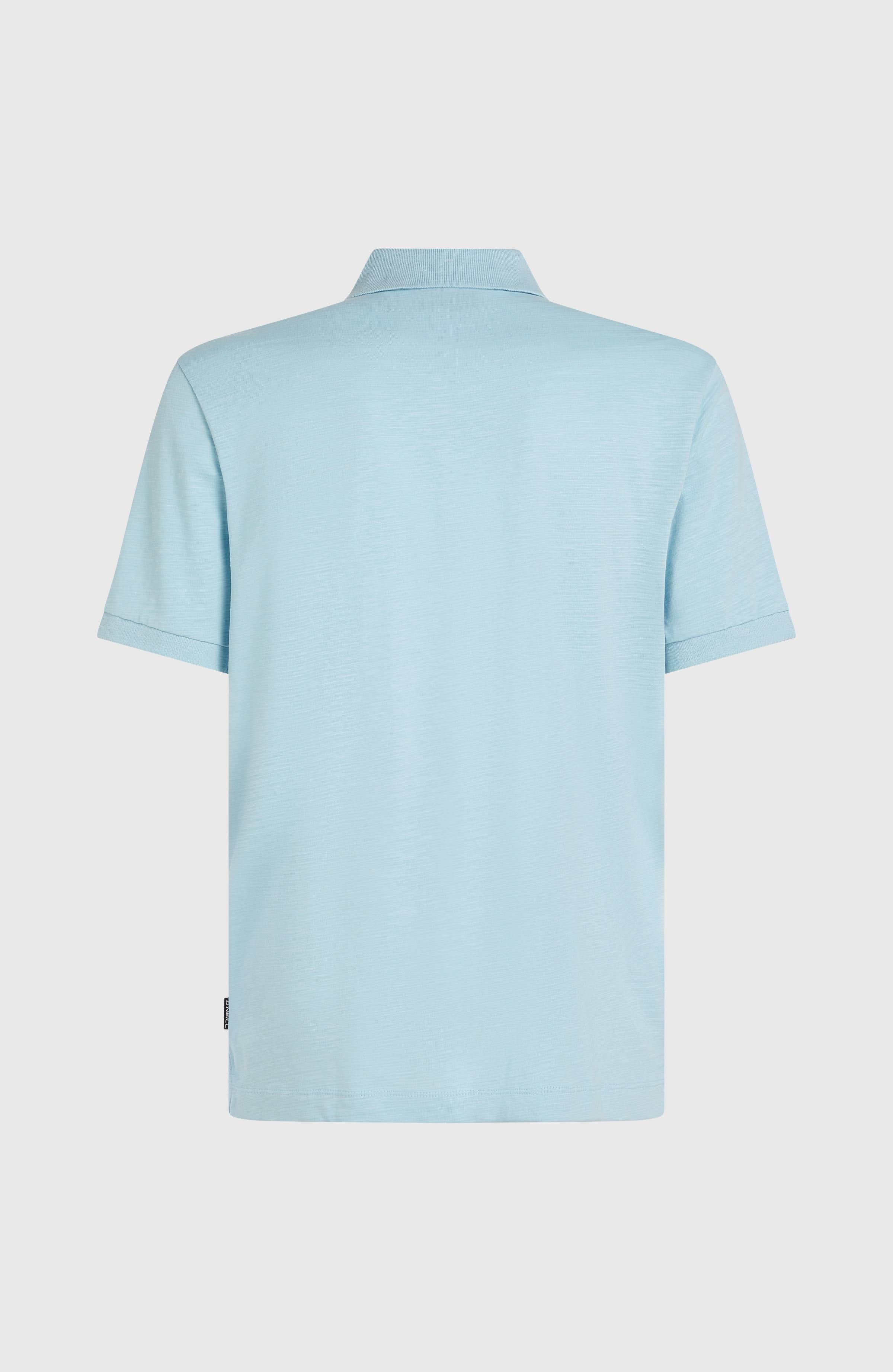 Slub Small Logo Polo Men - Morning Glory
