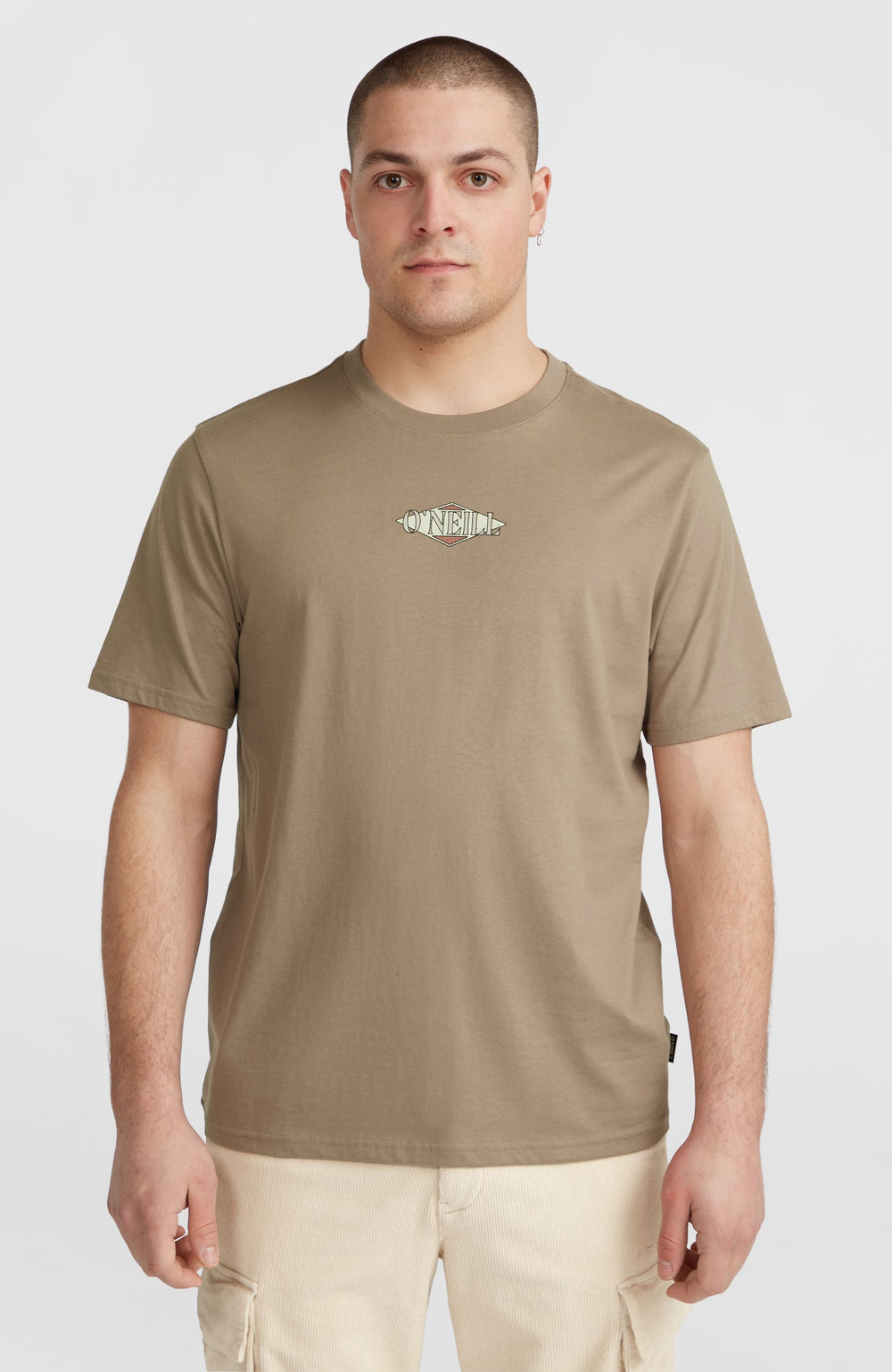 Back Print T-Shirt Men - Concrete