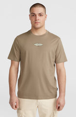 Back Print T-Shirt Men - Concrete