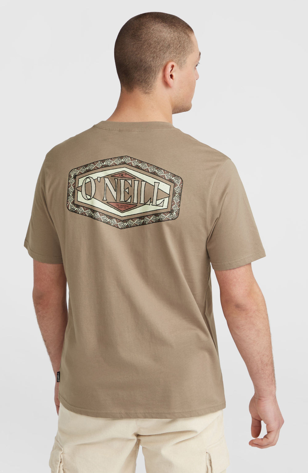Back Print T-Shirt Men - Concrete