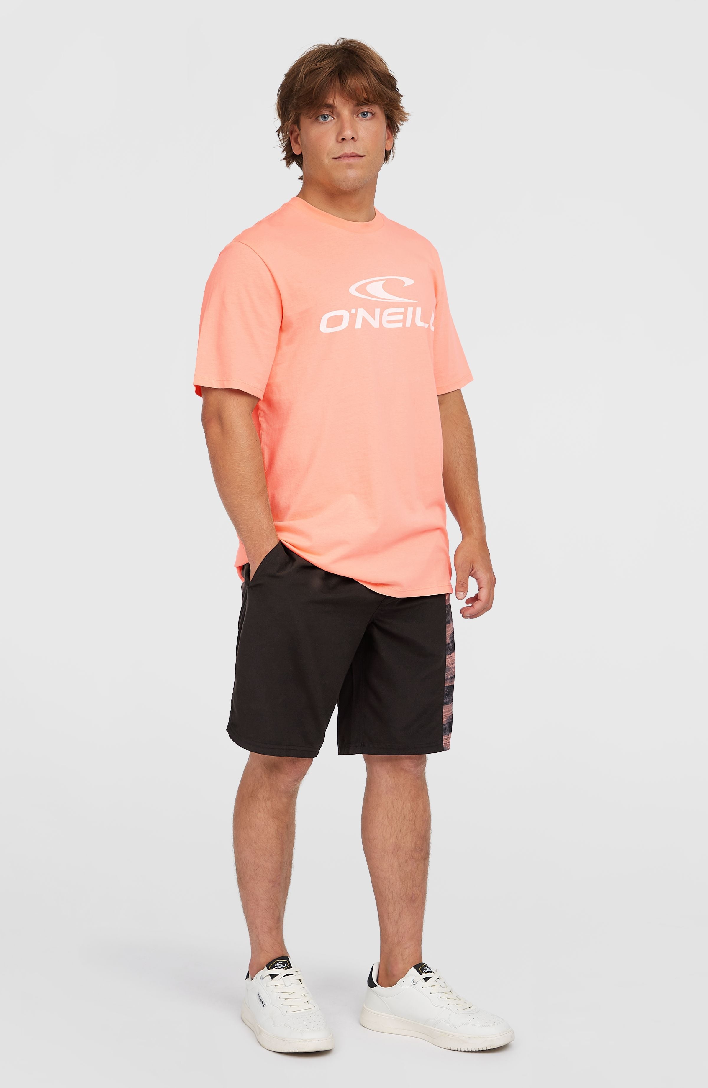 Logo T-Shirt Men - Coral Pop