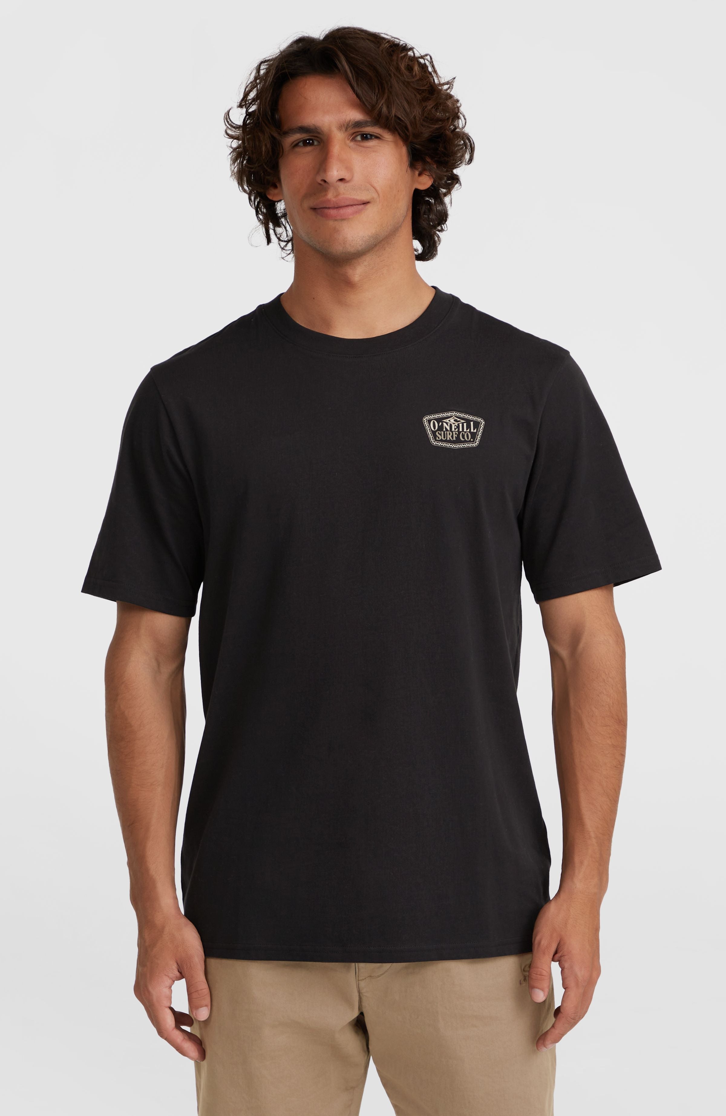 Small Chest Print T-Shirt Men - Black Out