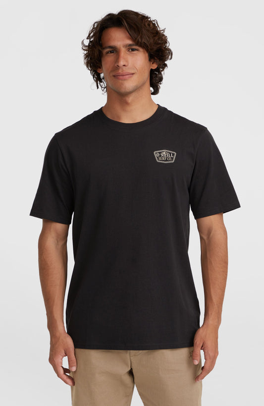 Small Chest Print T-Shirt Men - Black Out