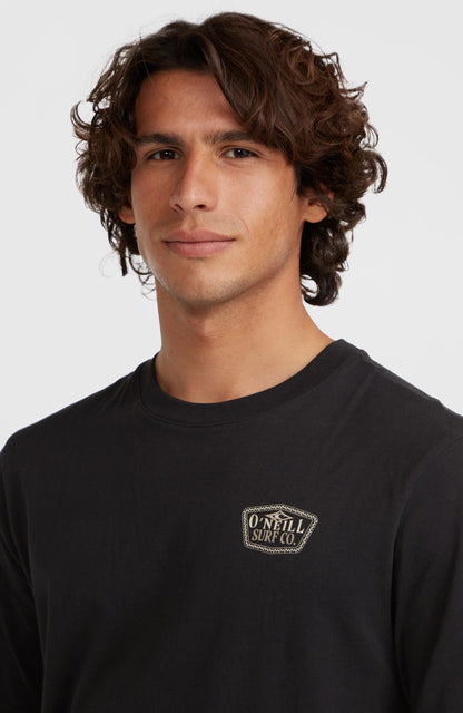 Small Chest Print T-Shirt Men - Black Out