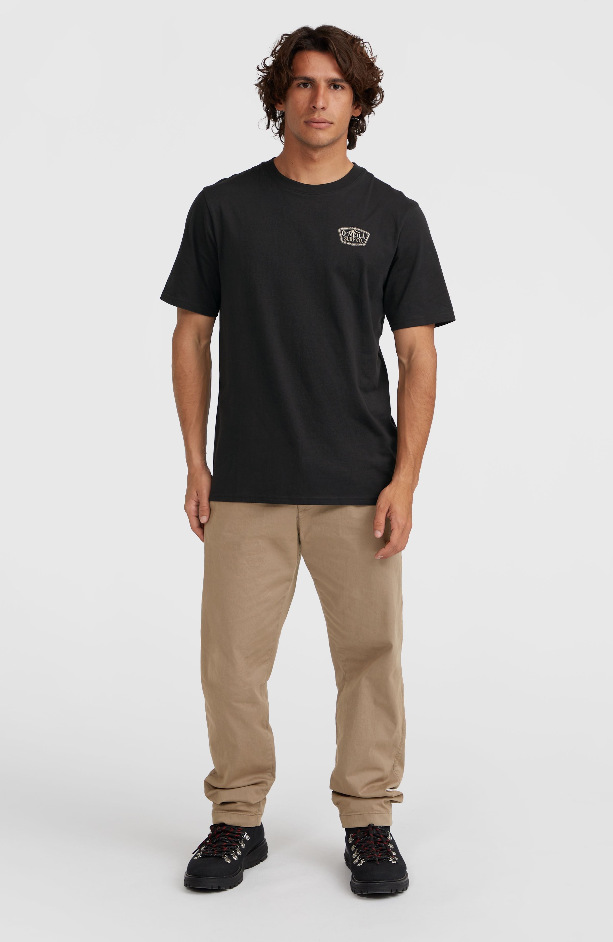 Small Chest Print T-Shirt Men - Black Out
