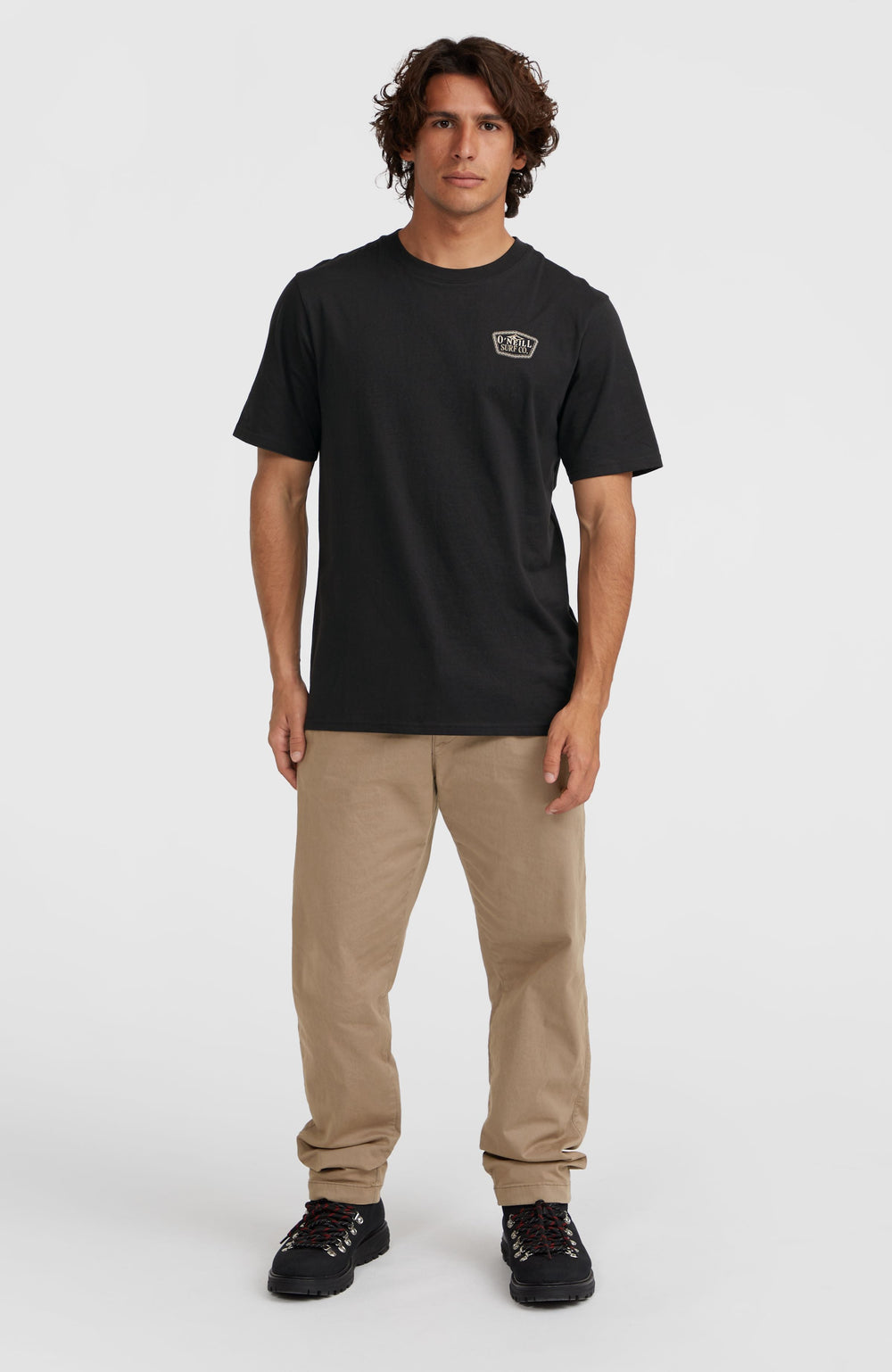 Small Chest Print T-Shirt Men - Black Out