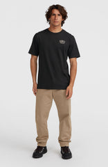 Small Chest Print T-Shirt Men - Black Out