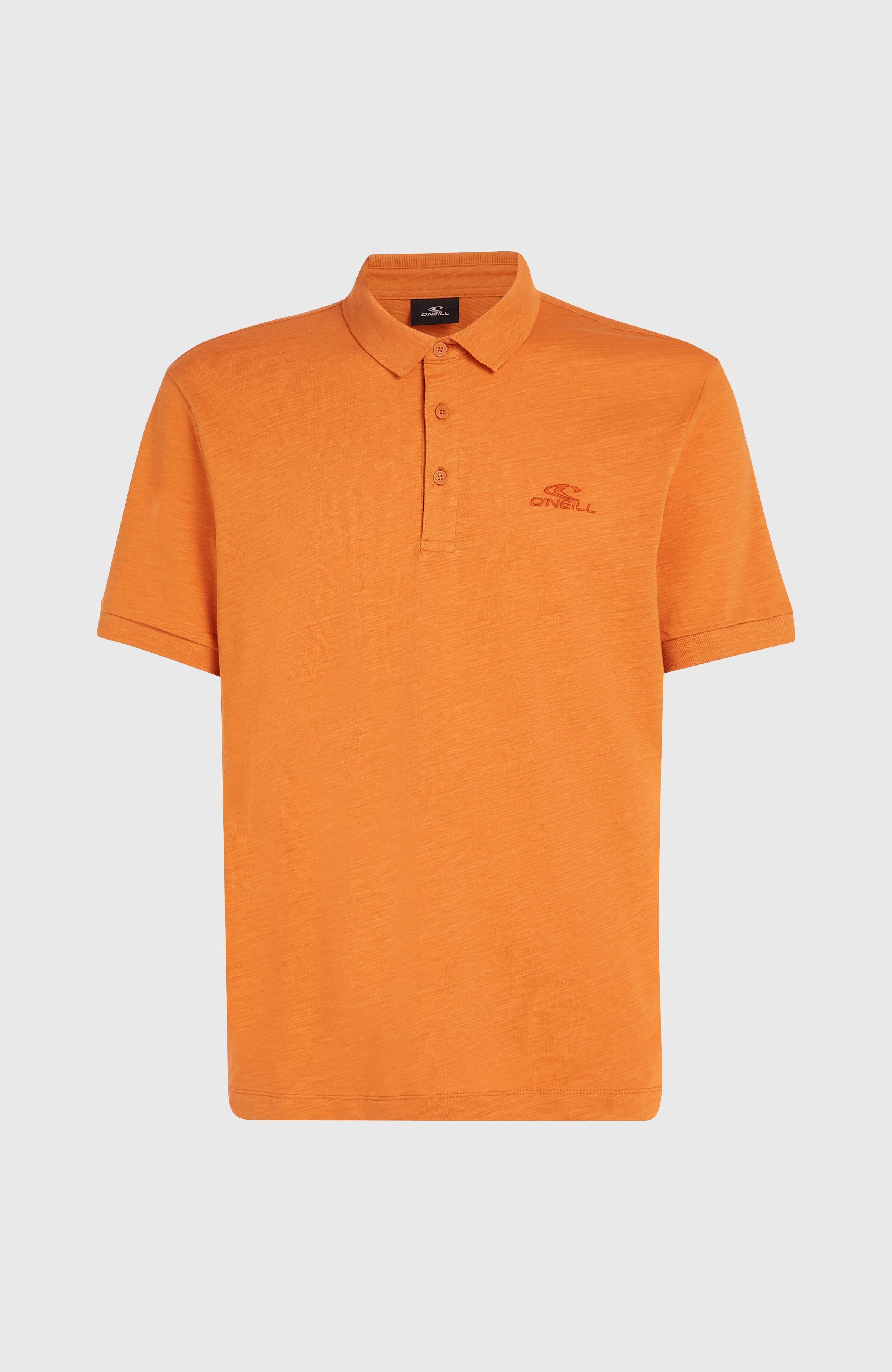Slub Small Logo Polo Men - Cinnamon Stick