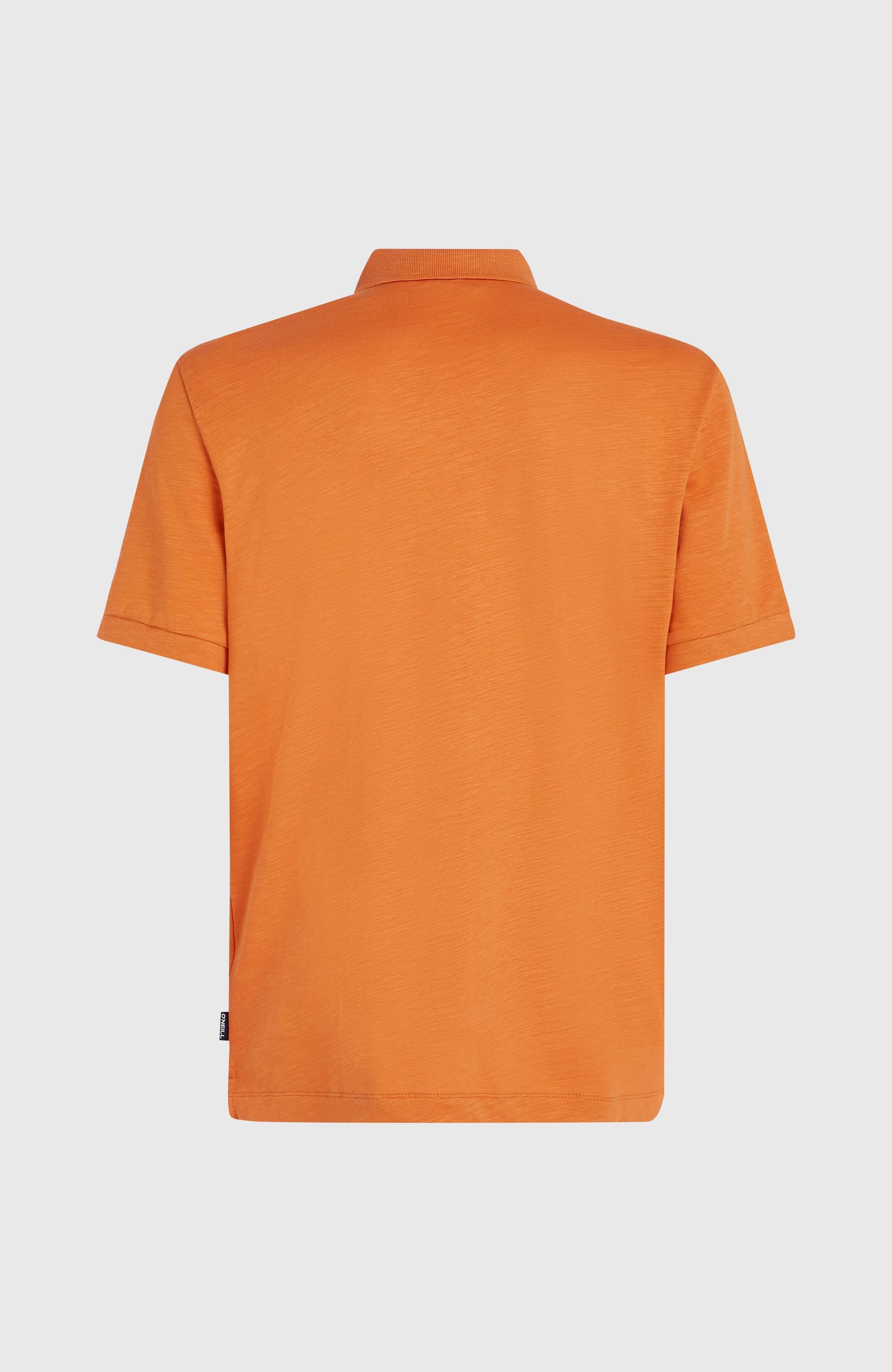 Slub Small Logo Polo Men - Cinnamon Stick