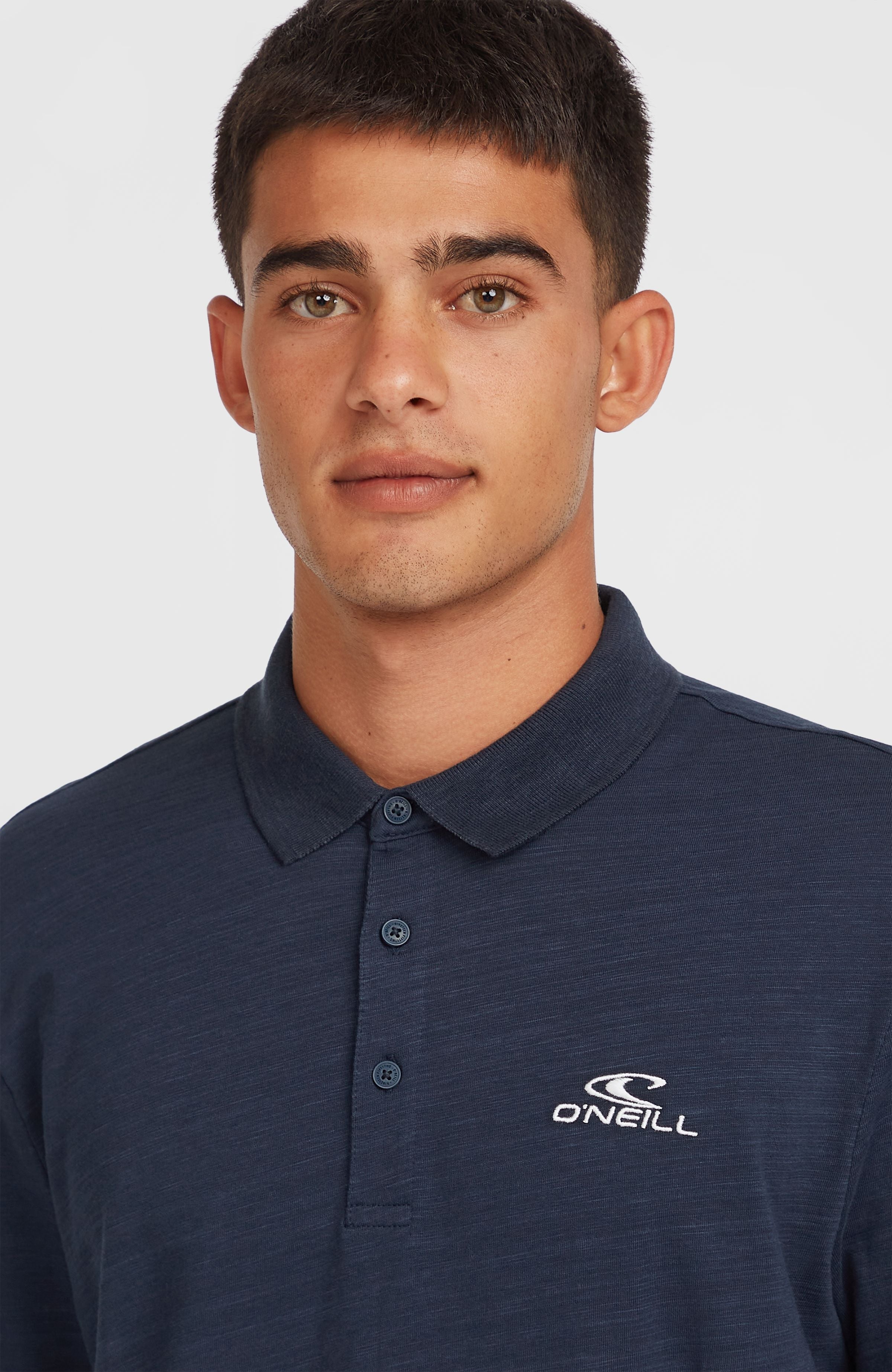Slub Small Logo Polo Men - Ink Blue