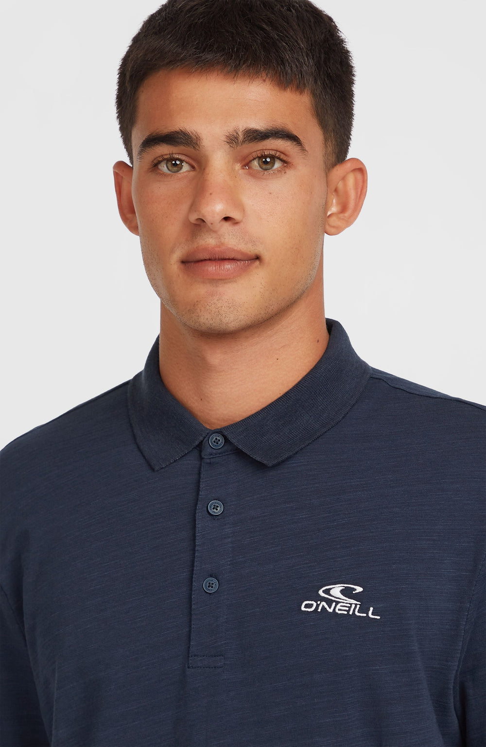 Slub Small Logo Polo Men - Ink Blue