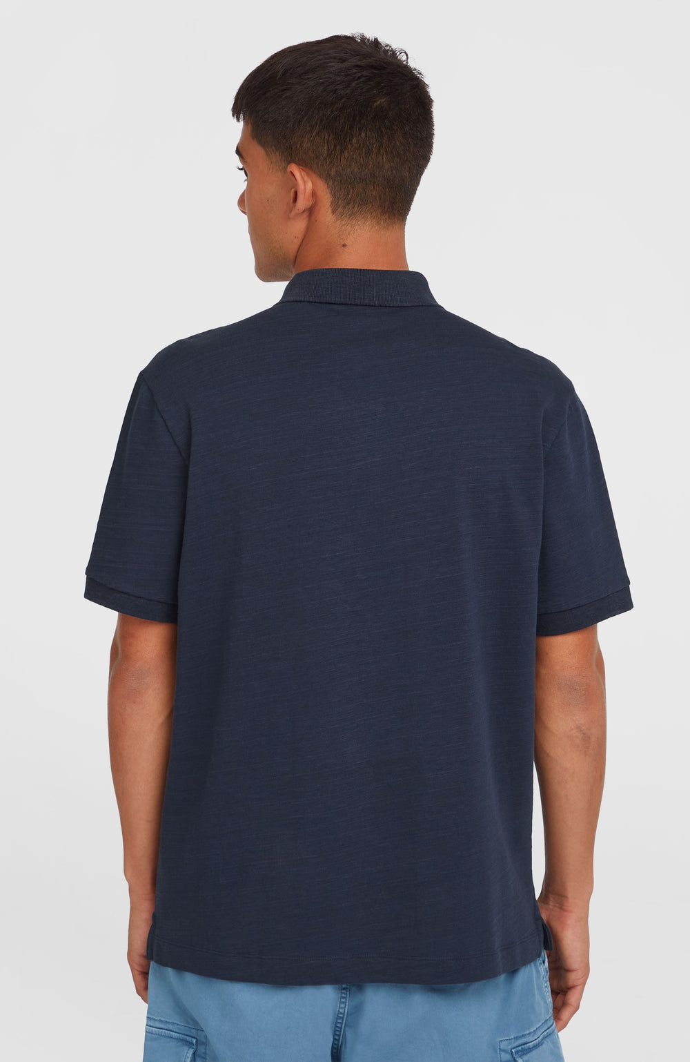 Slub Small Logo Polo Men - Ink Blue