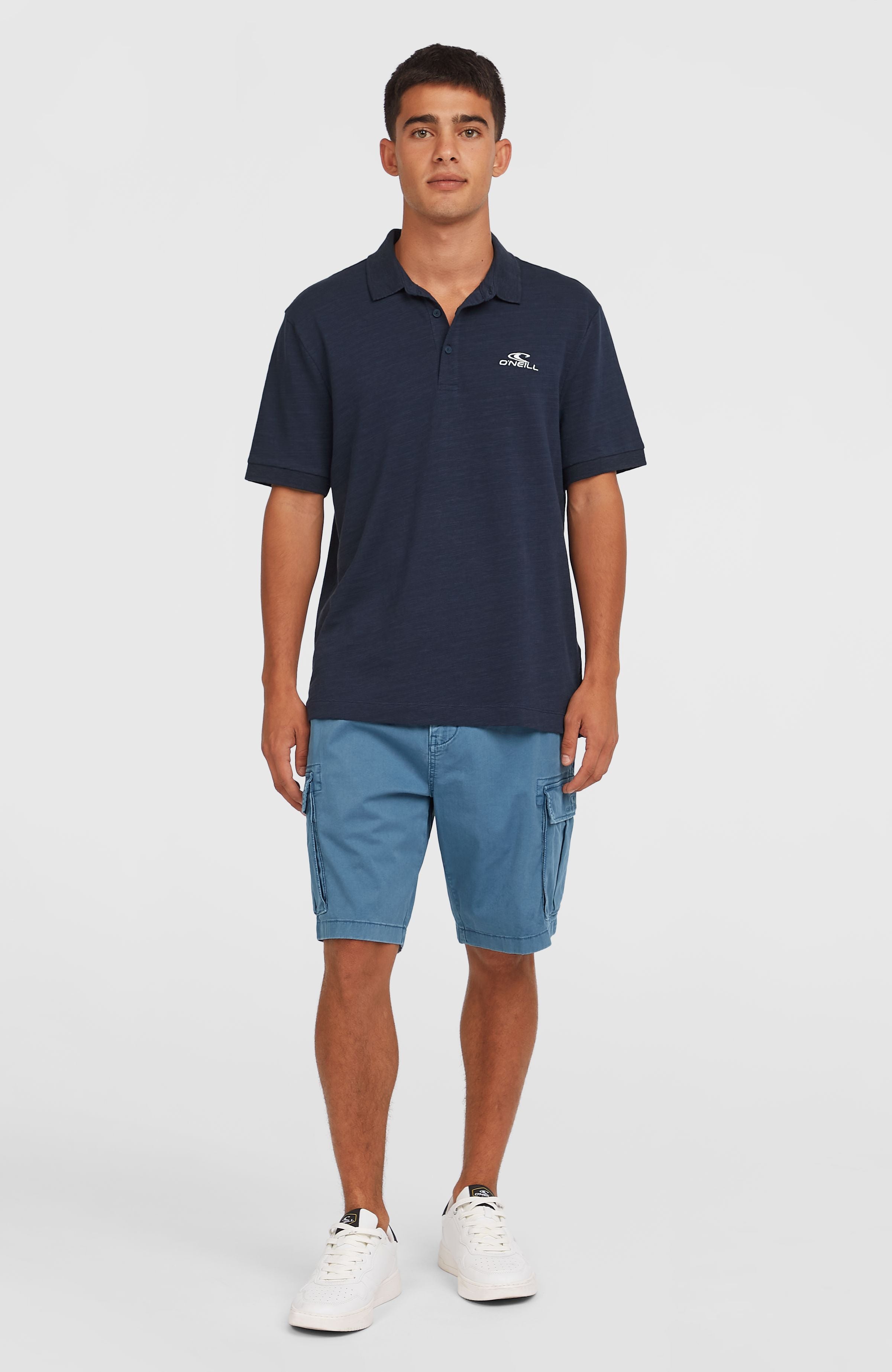 Slub Small Logo Polo Men - Ink Blue