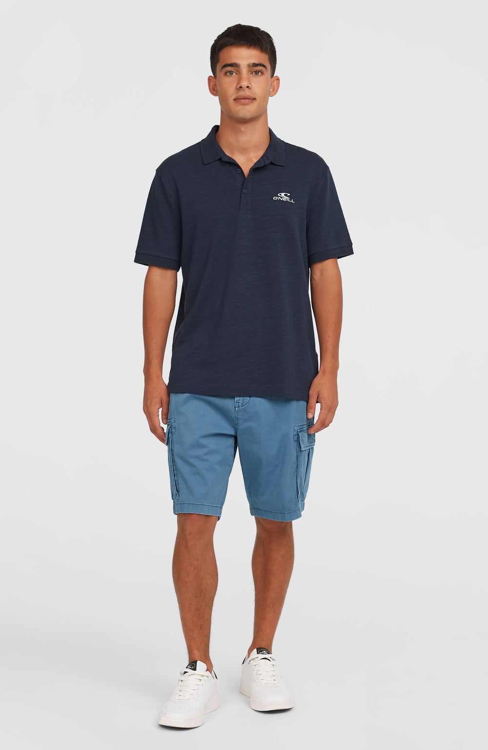 Slub Small Logo Polo Men - Ink Blue