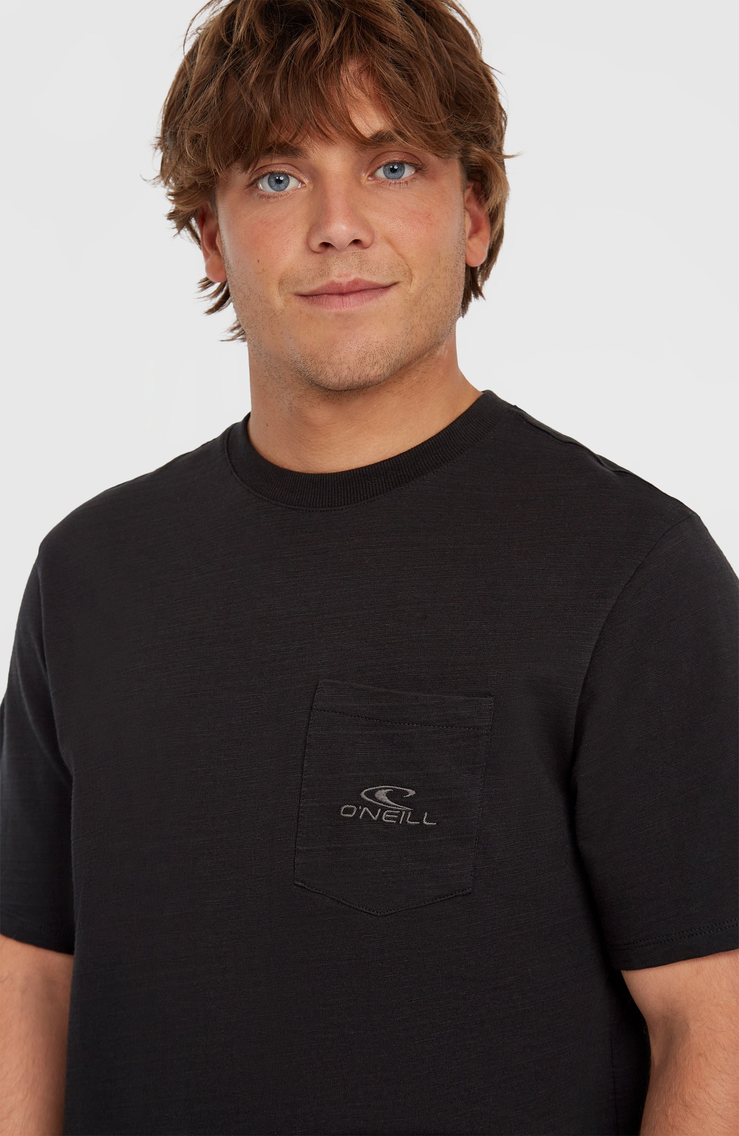 Slub Chest Pocket T-Shirt Men - Black Out