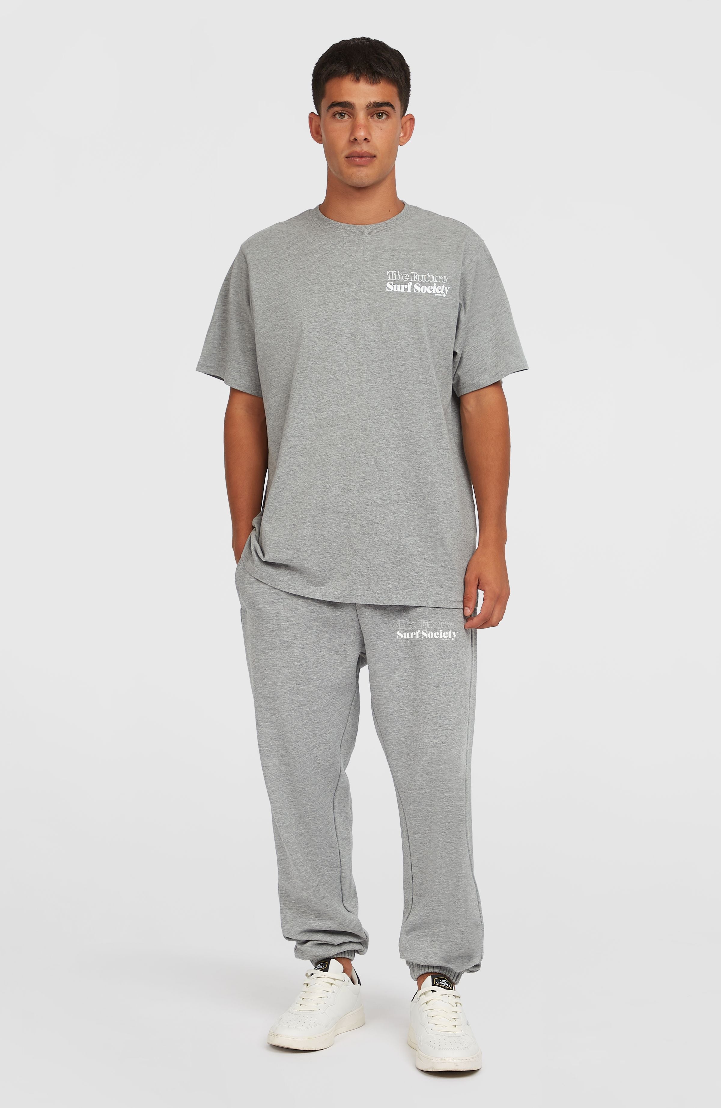 Future Surf Society Sweatpants Men - Silver Melee