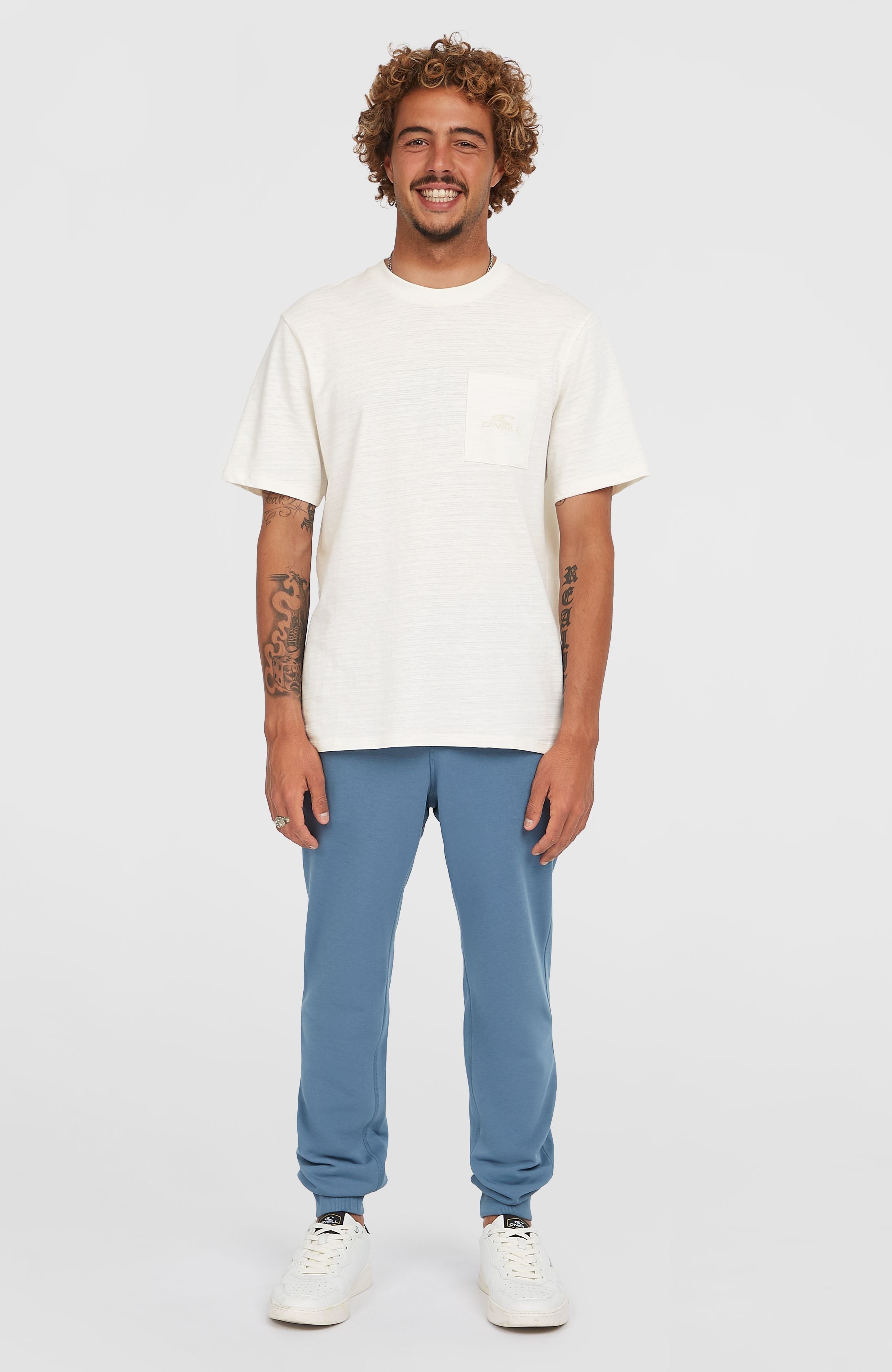 Small Logo Sweatpants Men - Copen Blue