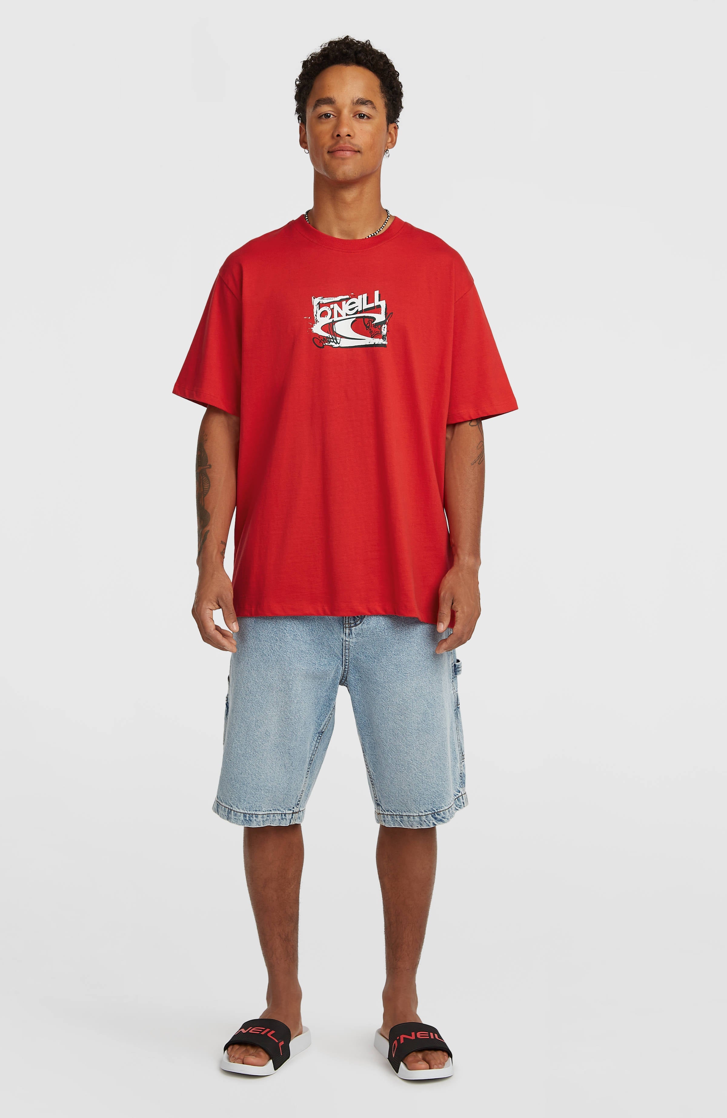 Essentials Denim Shorts Men - Denim Blue