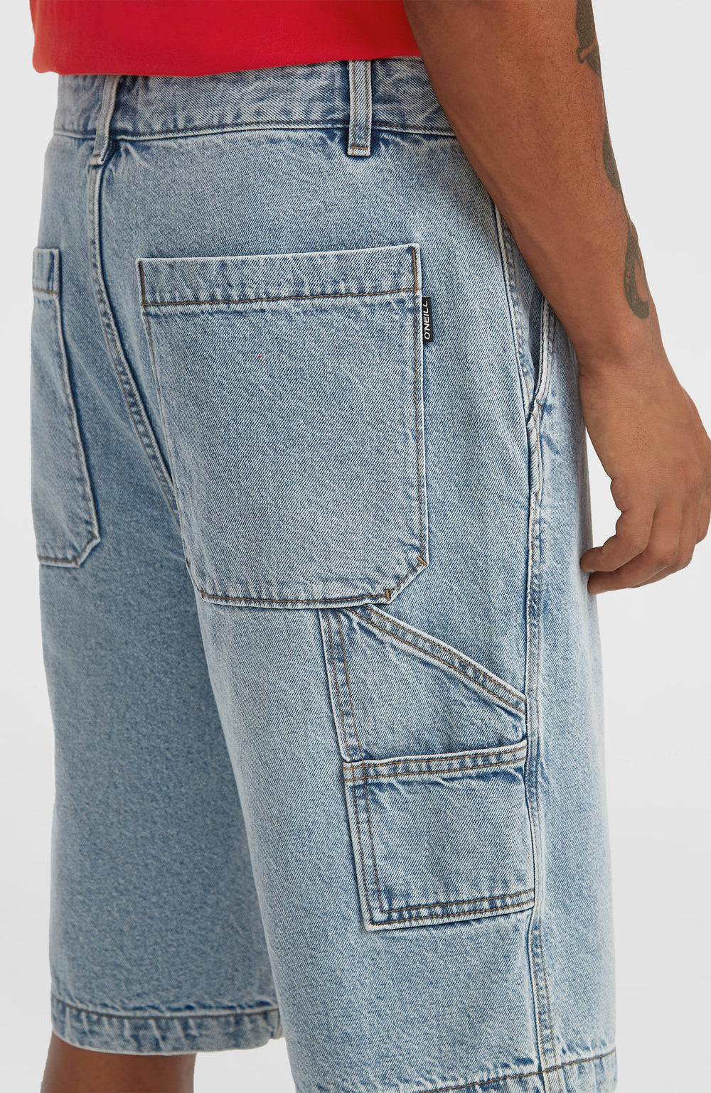 Essentials Denim Shorts Men - Denim Blue