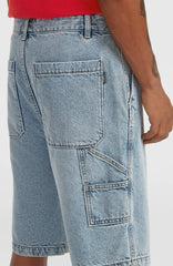 Essentials Denim Shorts Men - Denim Blue