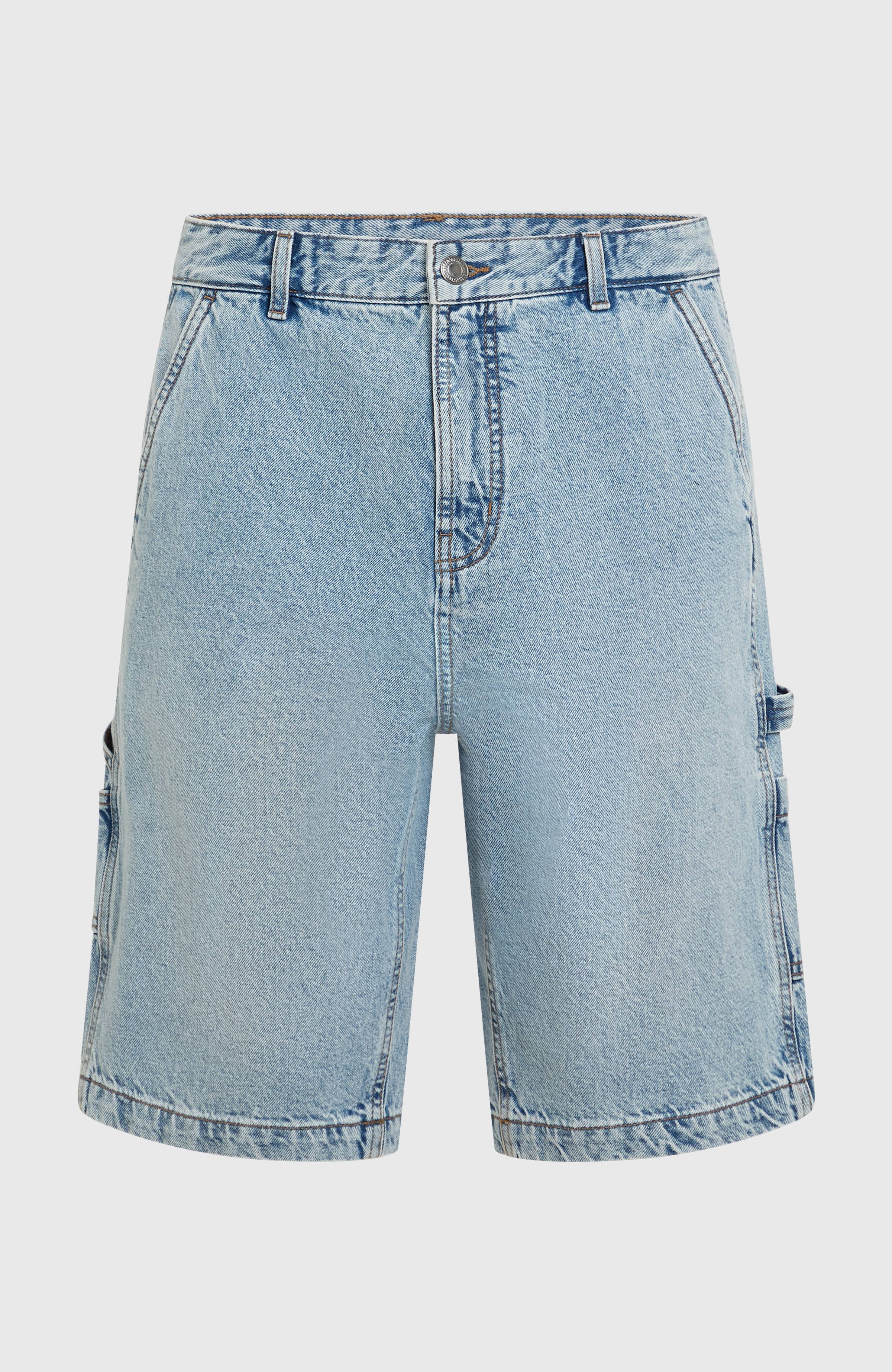 Essentials Denim Shorts Men - Denim Blue