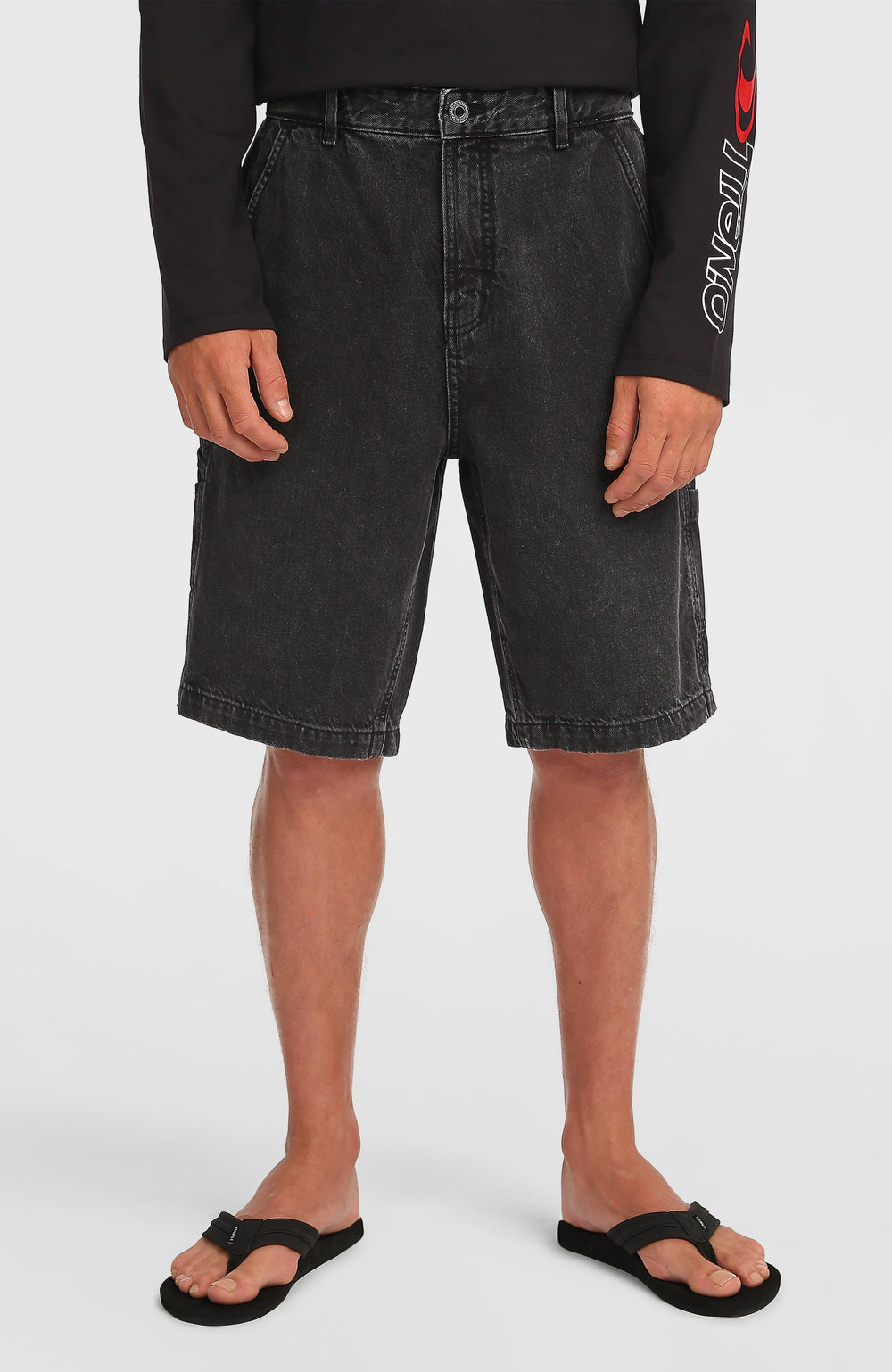 Essentials Denim Shorts Men - Black Out