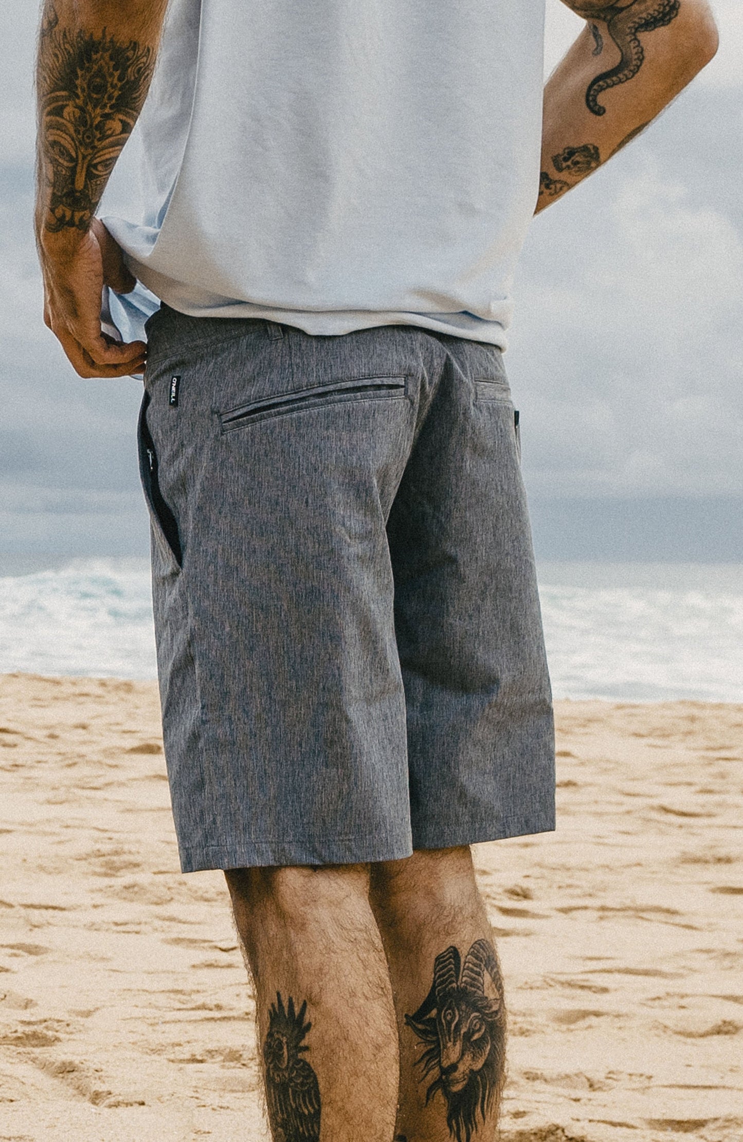 Hybrid 19" Melange Shorts Men - Black Out