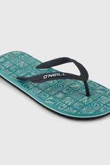 Profile Graphic Sandals Men - Blue Bricks