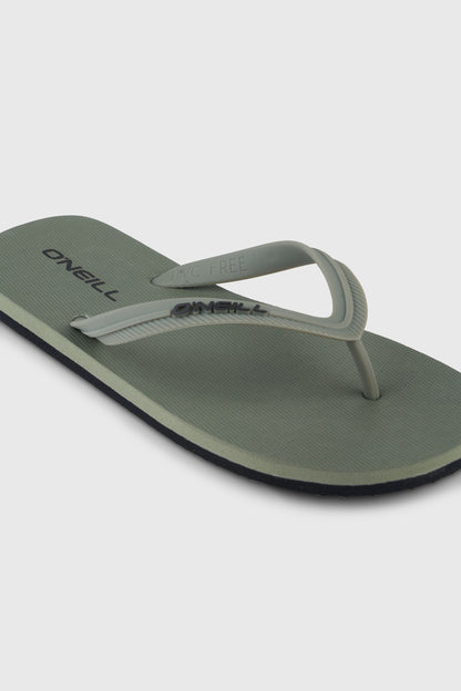 Profile Small Logo Sandals Men - Military Green