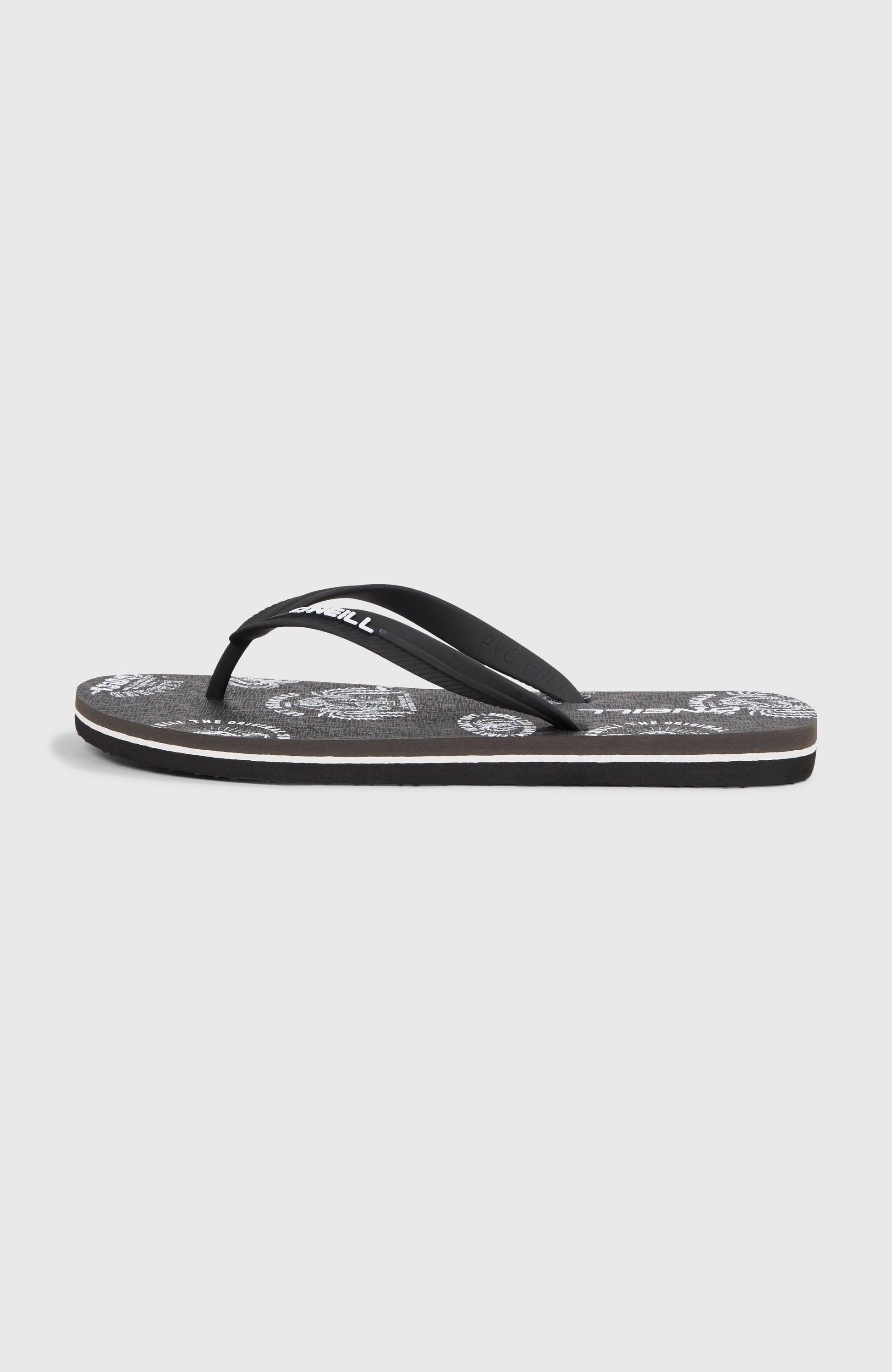 Profile Graphic Sandals Men - Black Mystical