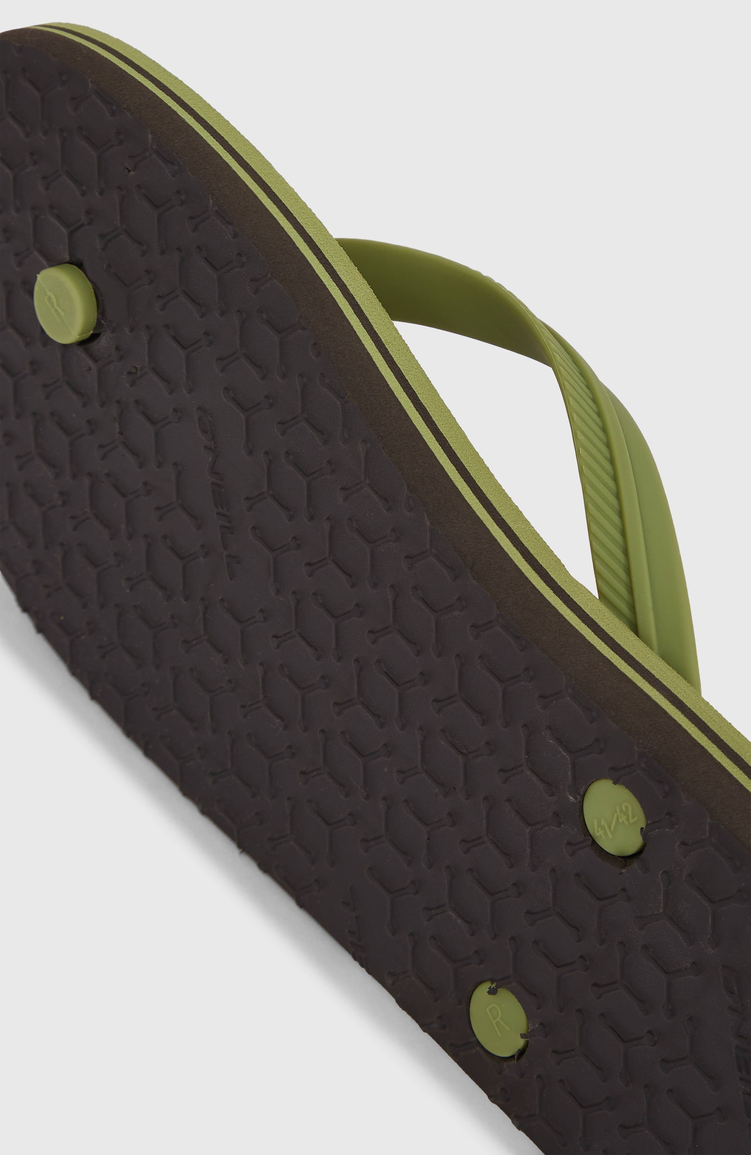Profile Graphic Sandals Men - Green Dusty Flower