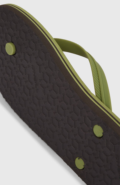 Profile Graphic Sandals Men - Green Dusty Flower
