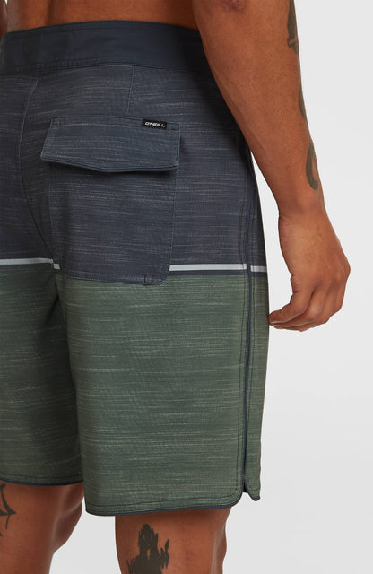 Hyperfreak Mysto Block 19'' Boardshorts Men - Dark Olive Mysto Block