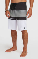 Lennox Stripe 21'' Boardshorts Men - White Lennox Stripe
