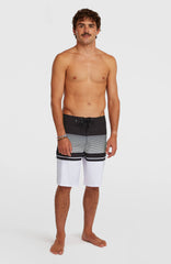 Lennox Stripe 21'' Boardshorts Men - White Lennox Stripe