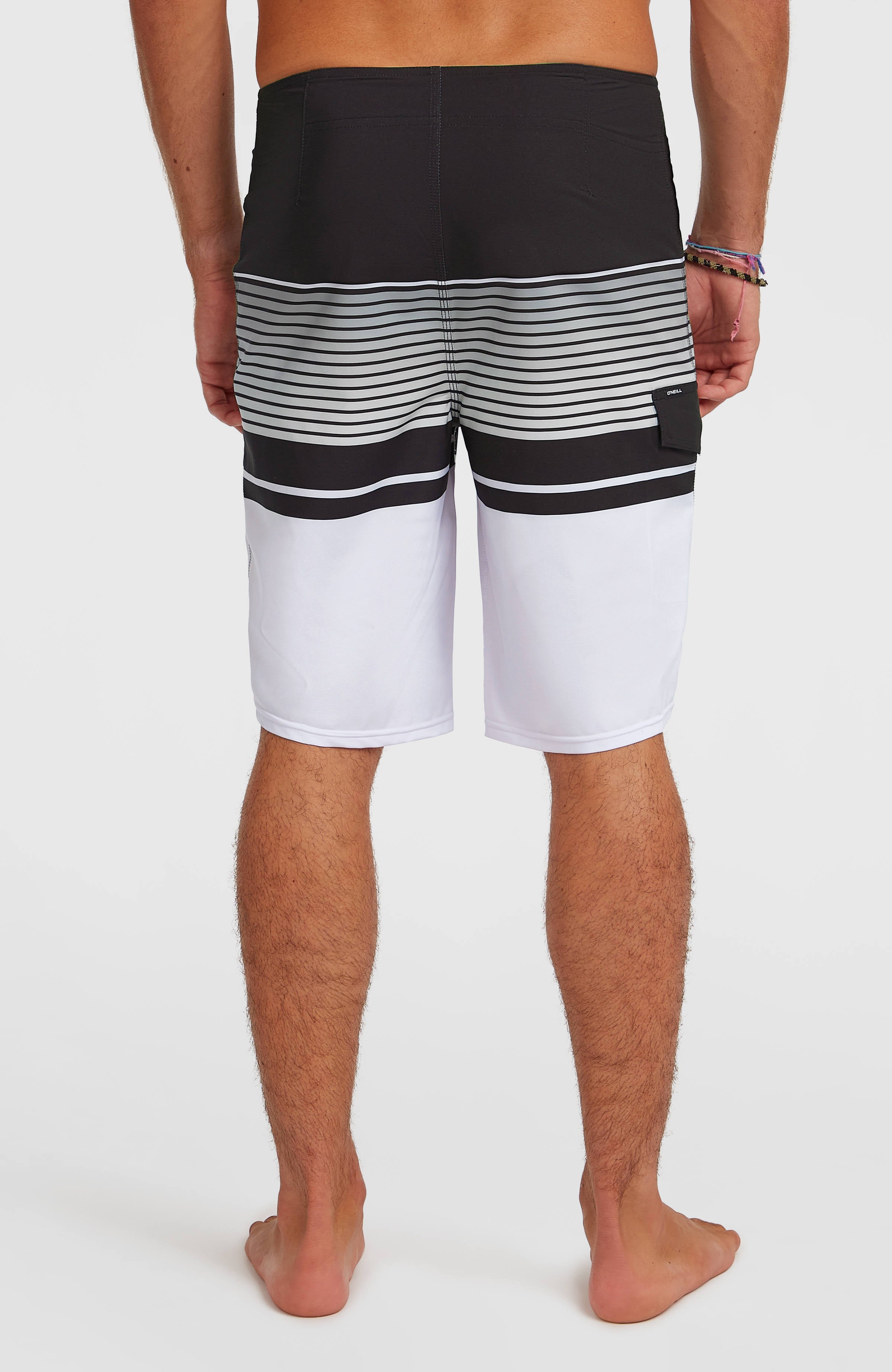 Lennox Stripe 21'' Boardshorts Men - White Lennox Stripe