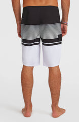 Lennox Stripe 21'' Boardshorts Men - White Lennox Stripe