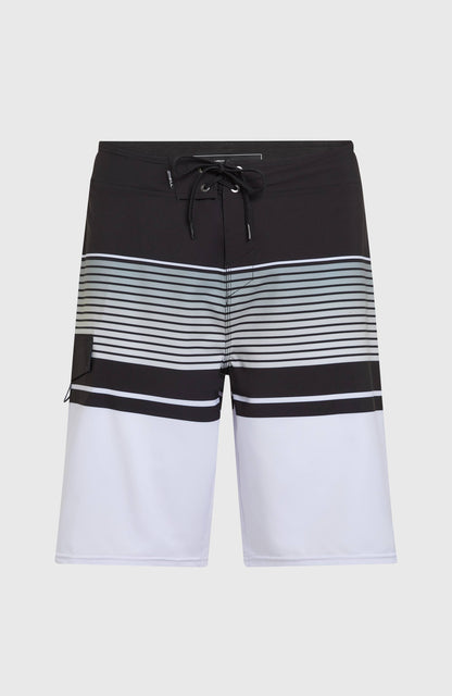 Lennox Stripe 21'' Boardshorts Men - White Lennox Stripe
