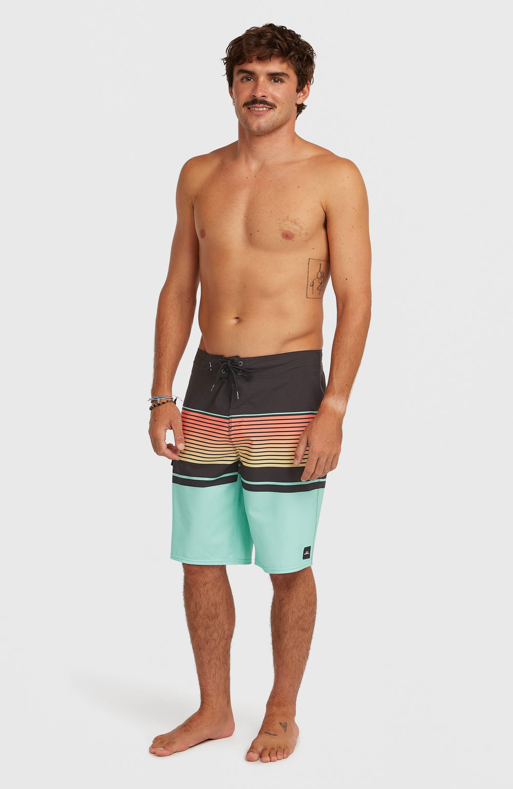 Lennox Stripe 21'' Boardshorts Men - Canal Blue Lennox Stripe