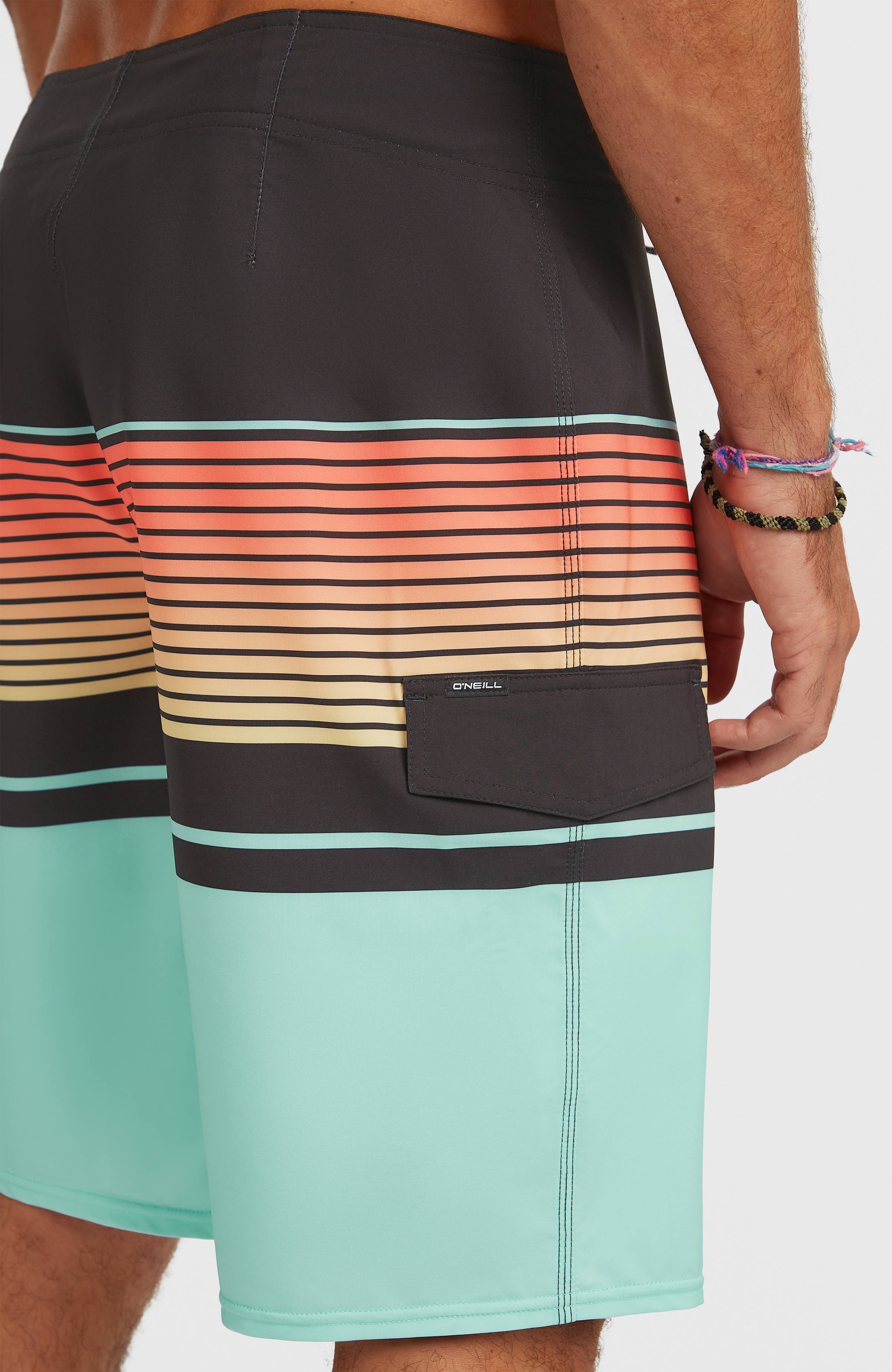Lennox Stripe 21'' Boardshorts Men - Canal Blue Lennox Stripe