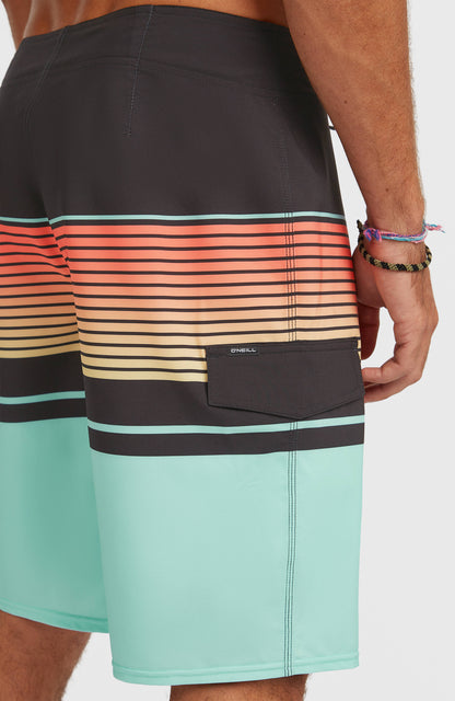 Lennox Stripe 21'' Boardshorts Men - Canal Blue Lennox Stripe