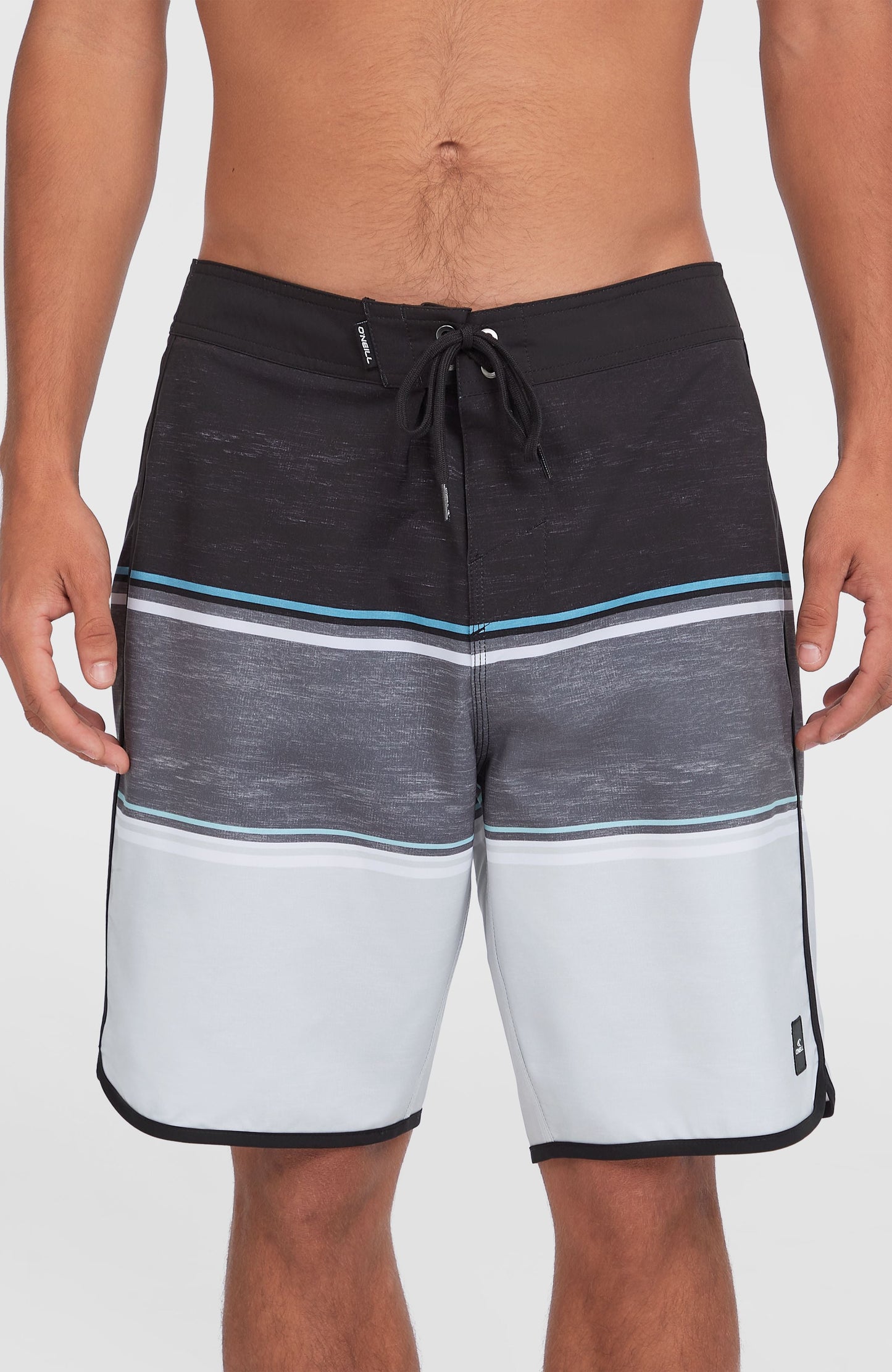Lennox Scallop 19'' Boardshorts Men - Black Out Colour Block