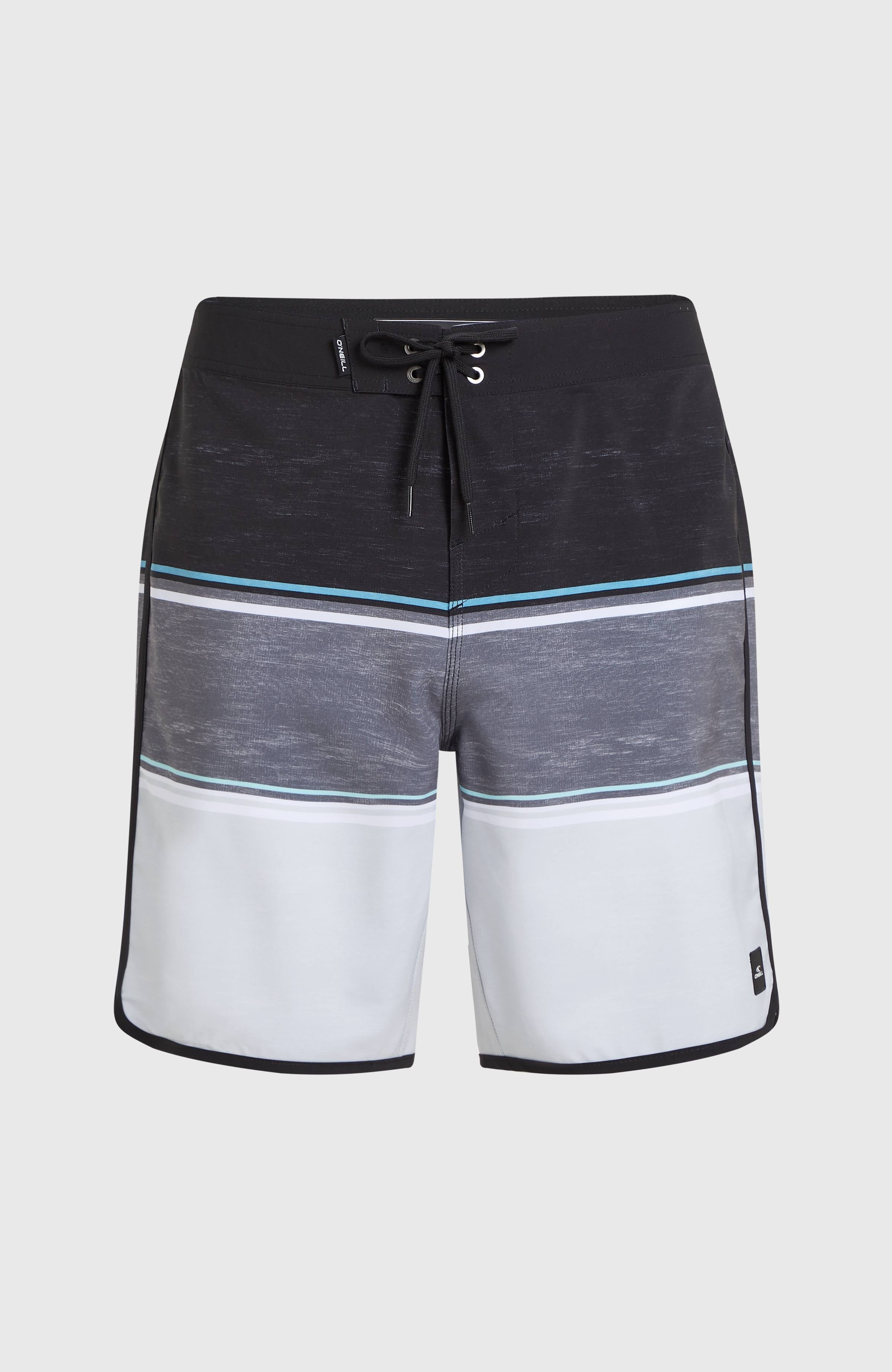 Lennox Scallop 19'' Boardshorts Men - Black Out Colour Block