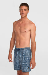 O'Neill Print 16'' Swimshorts Men - Dark Blue Bricks