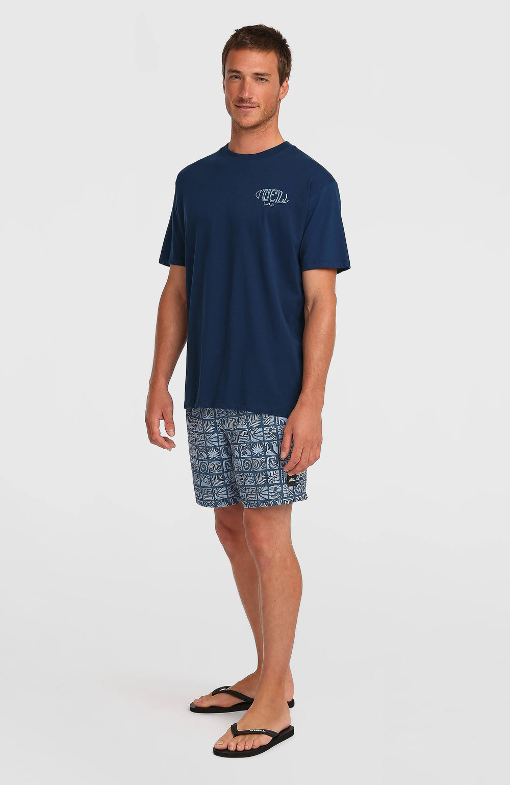 O'Neill Print 16'' Swimshorts Men - Dark Blue Bricks