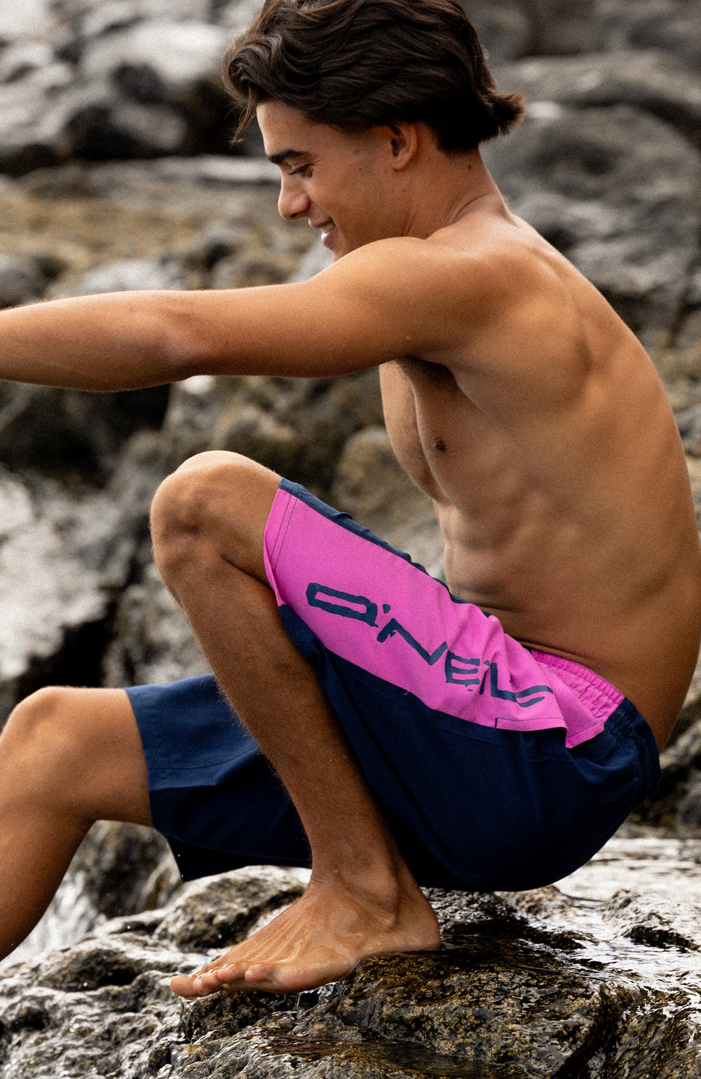 O'Neill Retro 19'' Swimshorts Men - English Evening Colour Block